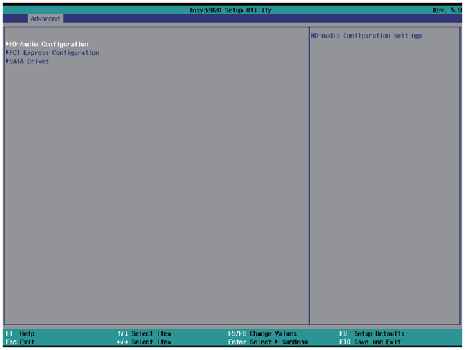 HD Audio Config