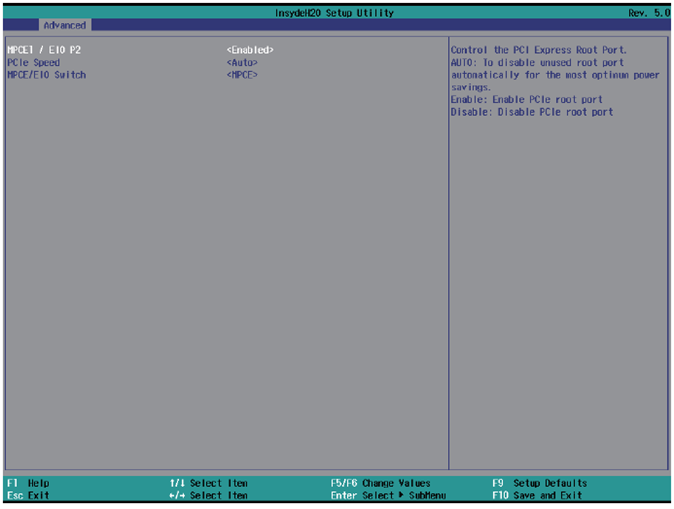 PCIe Config